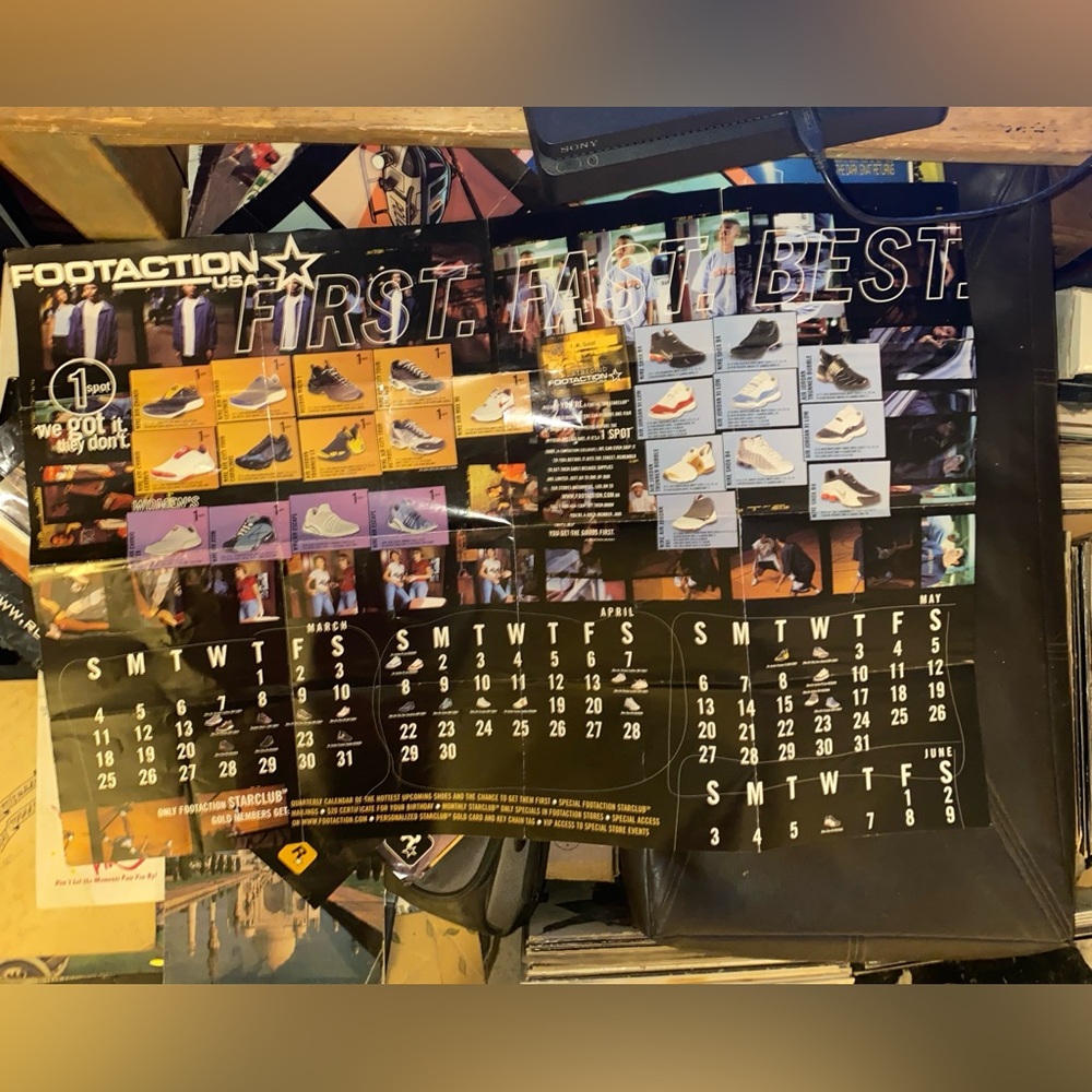 Footaction Sneaker Calendar Poster